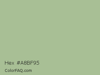 Hex #a8bf95 Color Image