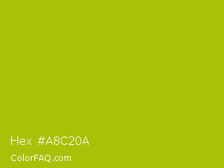 Hex #a8c20a Color Image