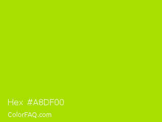 Hex #a8df00 Color Image