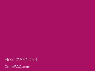 Hex #a91064 Color Image