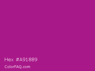 Hex #a91889 Color Image