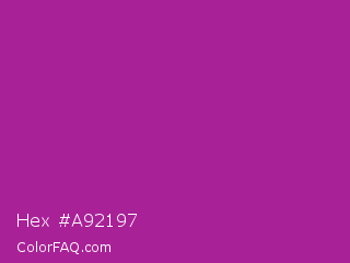 Hex #a92197 Color Image