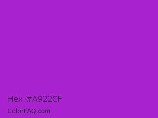 Hex #a922cf Color Image