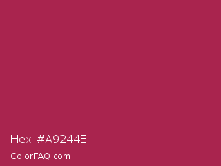 Hex #a9244e Color Image