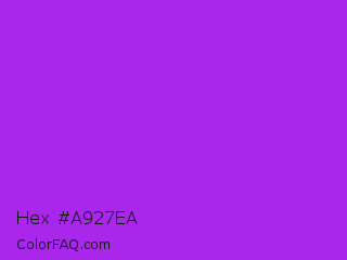 Hex #a927ea Color Image