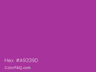 Hex #a9339d Color Image
