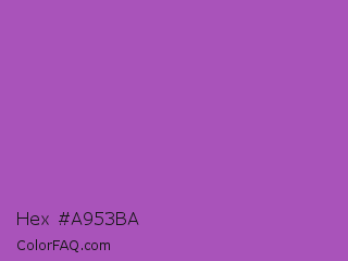 Hex #a953ba Color Image
