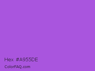 Hex #a955de Color Image