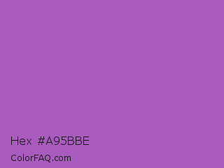 Hex #a95bbe Color Image