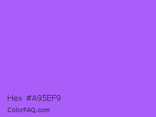 Hex #a95ef9 Color Image