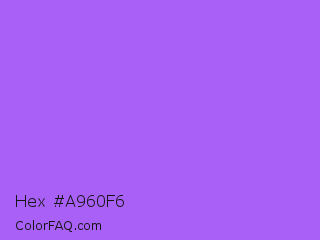 Hex #a960f6 Color Image