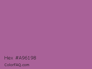 Hex #a96198 Color Image
