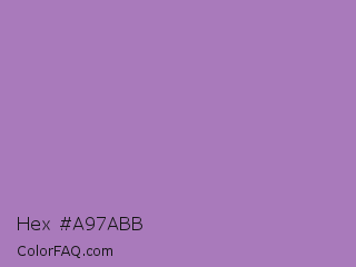 Hex #a97abb Color Image