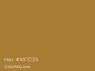 Hex #a97d33 Color Image