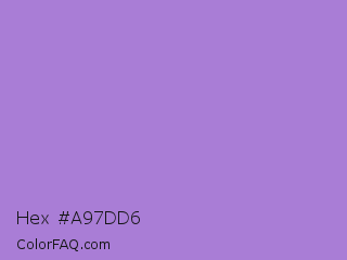 Hex #a97dd6 Color Image