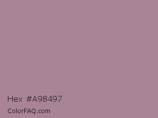 Hex #a98497 Color Image