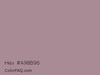 Hex #a98b96 Color Image