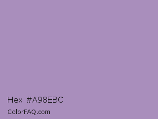 Hex #a98ebc Color Image