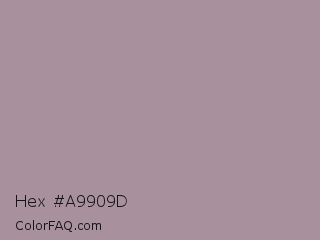 Hex #a9909d Color Image