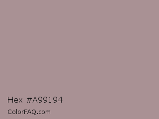 Hex #a99194 Color Image