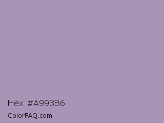 Hex #a993b6 Color Image