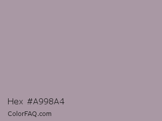 Hex #a998a4 Color Image