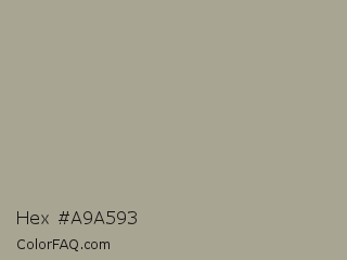 Hex #a9a593 Color Image
