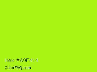 Hex #a9f414 Color Image