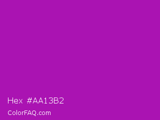 Hex #aa13b2 Color Image