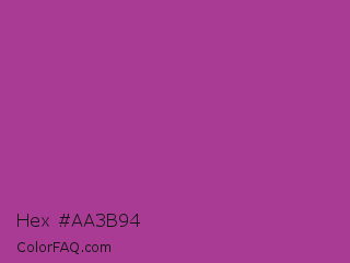 Hex #aa3b94 Color Image