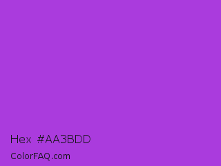 Hex #aa3bdd Color Image