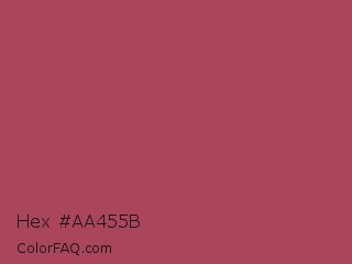 Hex #aa455b Color Image
