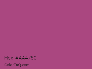 Hex #aa4780 Color Image