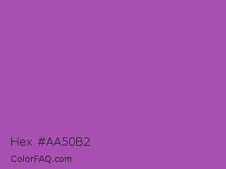Hex #aa50b2 Color Image