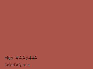 Hex #aa544a Color Image