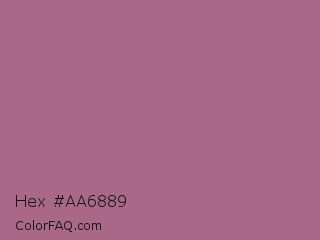 Hex #aa6889 Color Image