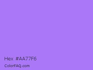 Hex #aa77f6 Color Image