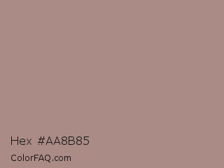 Hex #aa8b85 Color Image