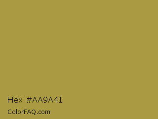 Hex #aa9a41 Color Image
