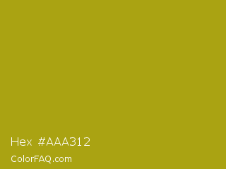 Hex #aaa312 Color Image
