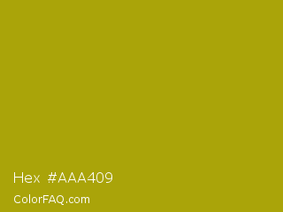 Hex #aaa409 Color Image