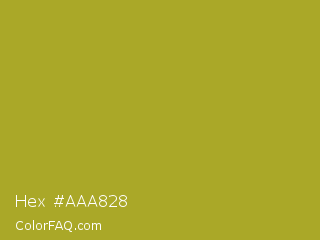 Hex #aaa828 Color Image