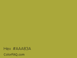 Hex #aaa83a Color Image