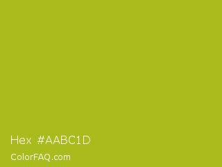 Hex #aabc1d Color Image
