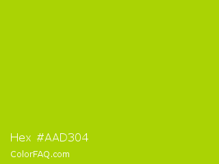 Hex #aad304 Color Image