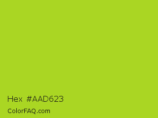 Hex #aad623 Color Image