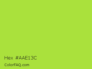 Hex #aae13c Color Image