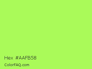 Hex #aafb58 Color Image