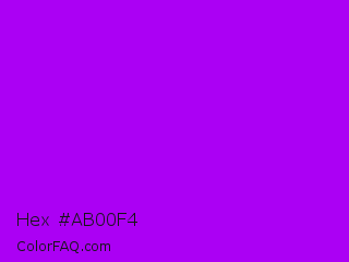 Hex #ab00f4 Color Image