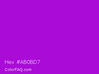 Hex #ab0bd7 Color Image